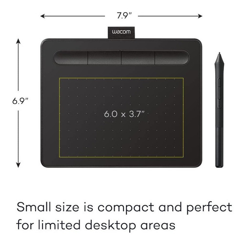 Tableta Grafica 20x18cm Diseño Dibujo Wacom Ctl4100