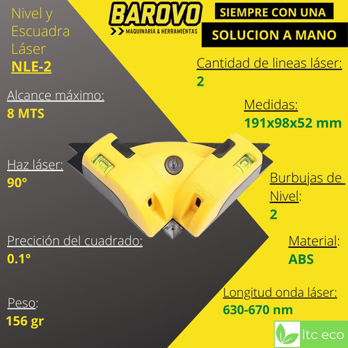 Imagen 2 de 10 de Nivel Escuadra Laser 90 Grados Angulo Recto Esquina Ceramica