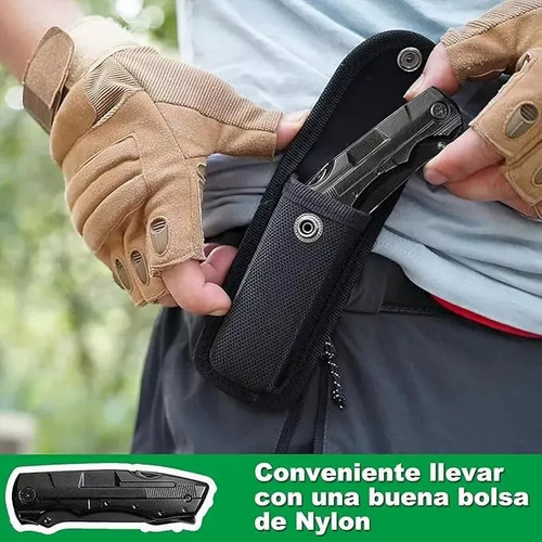 Navajas Multiherramien Pinzas Picapiedra Tijeras Abrebotellas Abrelatas Cuchillo De Gancho Acero Inoxidable Viene Con Broca Y Caja De Almacenamiento Especial Aplicable A Camping Pesca Equitación