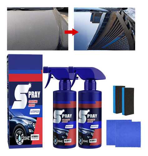 Aerosol Revestido De 120 Ml, 2 Unidades, Adecuado Para Coche