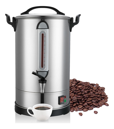 Urna De Café Grande 100 Tazas 16 Litros Inoxidable