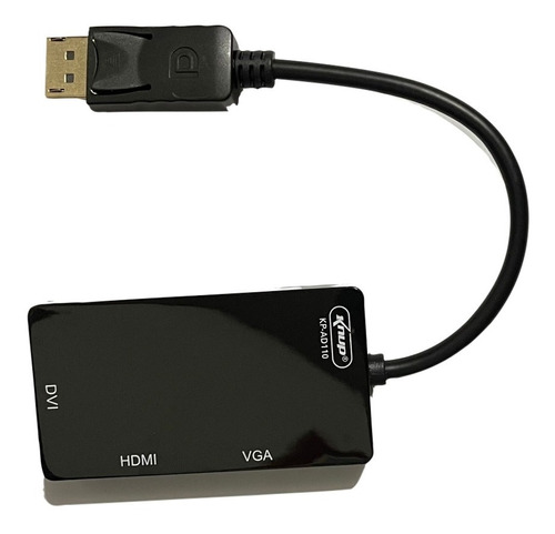 Adaptador Conversor Displayport P/ Hdmi/dvi/vga 1x3 Kp-ad110