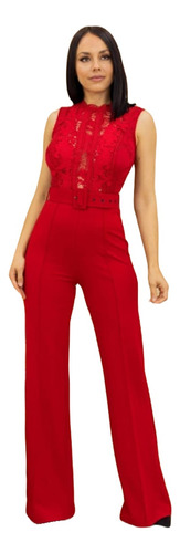 Palazzo Elegante Dama Completo Jumpsuit Encajestrech Jp21993