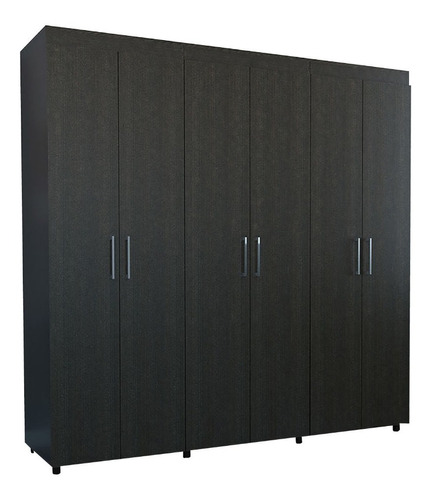 Closet Amatista 6 Puertas / 2 Cajones - Wengue