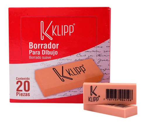 Borrador Klipp De Dibujo Miga De Pan X60 Unidades