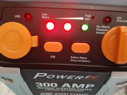 Auxiliar De Partida 300 Amp _usado_ Bateria Não Segura Carga