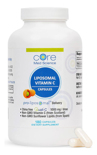 Core Med Science Vitamina C Liposomal 1000mg 180 Cápsulas