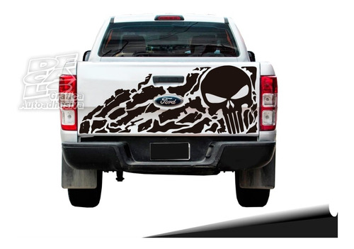 Calco Ford Ranger 2013 - 2019 Punisher Calavera Porton