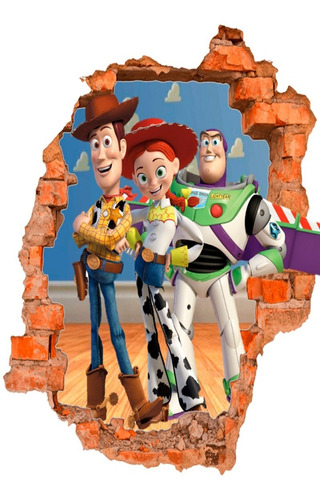 Vinilos Decorativos Adhesivos Pared Rota 3d Toy Story