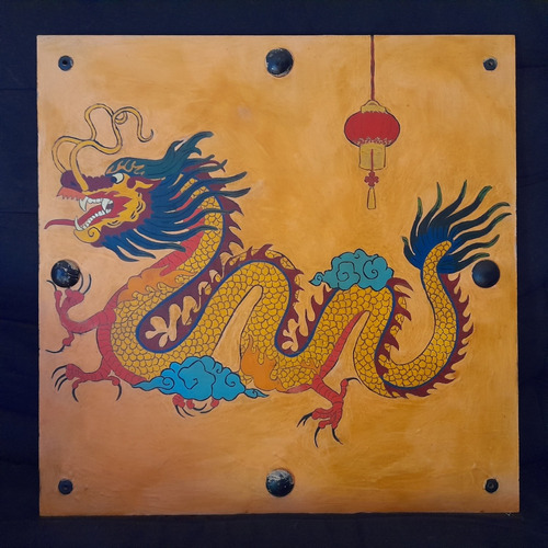 Cuadro Artesanal Chinese Dragón Core Marca Tivoly 