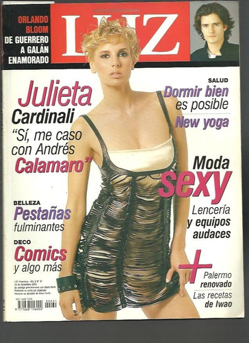 Revista Luz 2005 Julieta Cardinali Orlando Bloom Simpson Jes