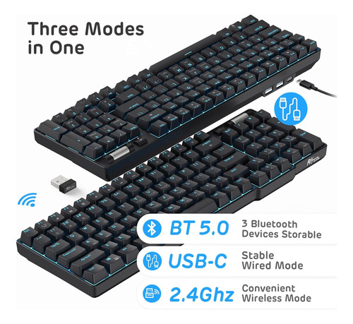 Rk Royal Kludge Rk96 90% 96 Teclas Teclado Mecánico Caliente