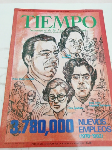 Tiempo 1882 Mayo 3780000 Nuevos Empleos 1978 1982