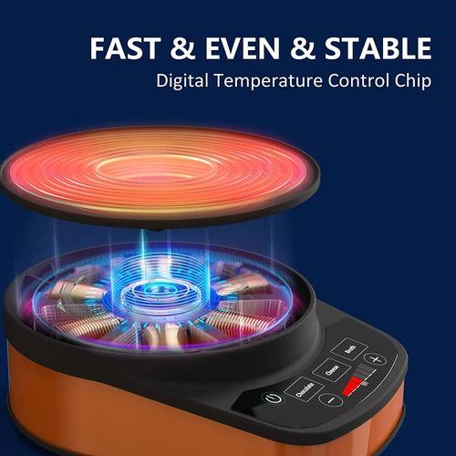 Olla Eléctrica De Fondue Acero Inoxidable 2.6 Cuartos