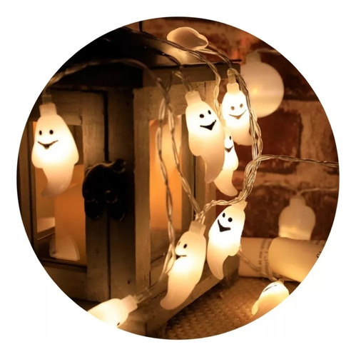 Serie De Luces Muertos Decoración Halloween Luz Led Fantasma