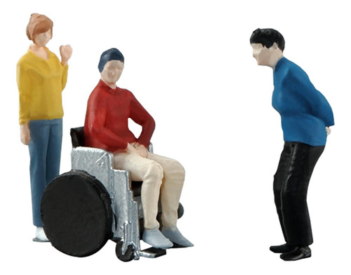 2 Figura De Diorama A Escala 1/64, Resina Para Silla De