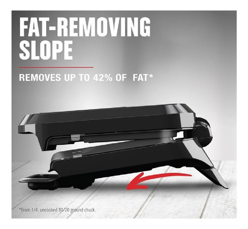 George Foreman Hasta 4 porciones con platos extraíbles
