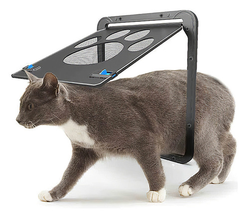 Puerta Mosquitera Magnética Zh Con Cerradura Para Mascotas