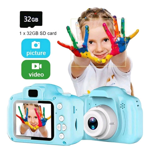 Mini Camara Digital Para Niños Con Memoria Sd Dec32 Gb