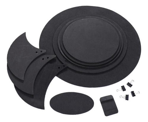 10x Drum Mute Pad Accesorios De Tambor Para Suministros De