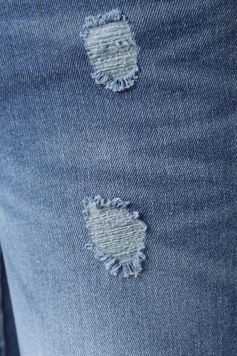 Imagen 5 de 6 de Jean Azul Chupin Elastizado C/roturas Hombre No End 36310