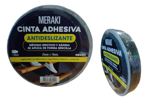 Cinta Adhesiva Antideslizante 25mmx18mts X 1 U