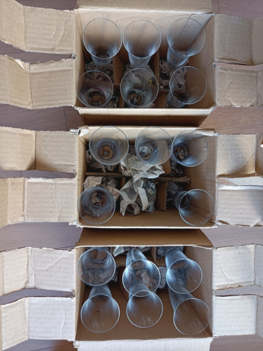 Copas Champagne Estilo Flauta Transparente (Usado)