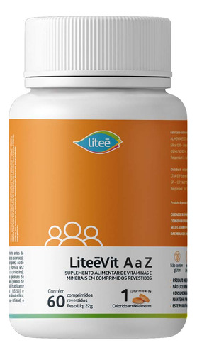 Liteevit A Z Multivitamínico - 60 Comprimidos