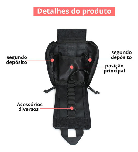 Bolsa Tática Emergência Kit Molle Primeiros Socorros