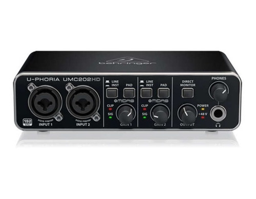 Behringer U-phoria Umc202hd Interfaz De Audio Usb 2x2