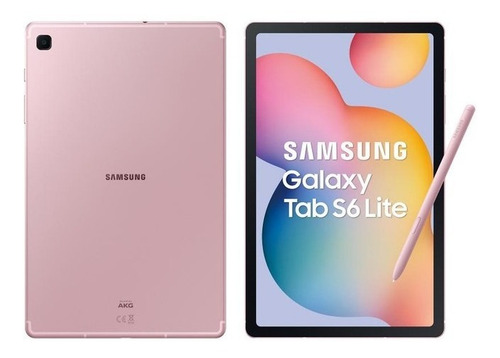 Tablet Samsung Galaxy S6 Lite Lte 64gb 10.4pul+book Cover Color Rosa pálido