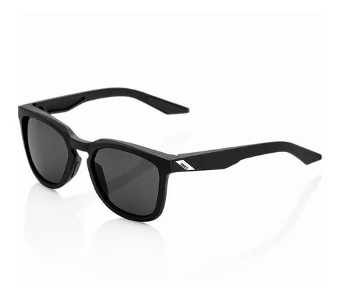 Óculos 100% Hudson Soft Tack Black - Smoke Lens