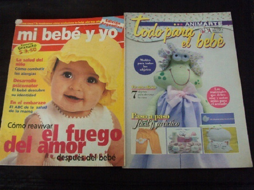Lote De Libros Y Revistas Para El Bebe - 6 Ejs