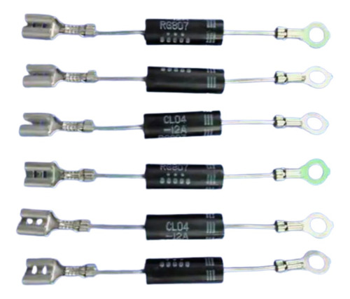 5x Diodo Para Horno De Microondas Cl01-12 Rg807 Alto Voltaje