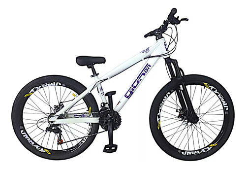 Bicicleta Gios 4 Trix/frx Evo Do Grau Aro Vmaxx 21v Branco Com Roxo 15 "