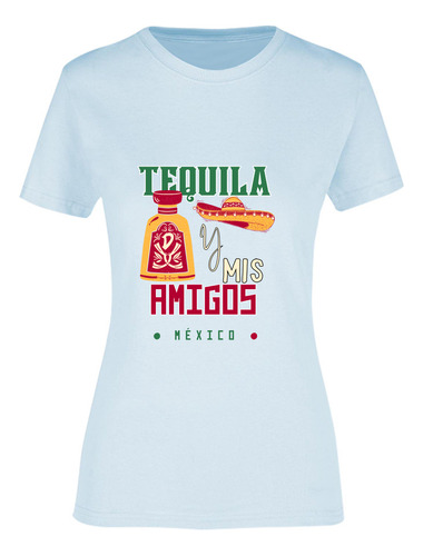 Playeras Mexicanas Blusa Mujer Tequilas Y Amigos México