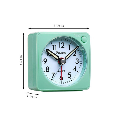 Ultra Small, Peakeep Batería De Viaje Reloj Despertador Con