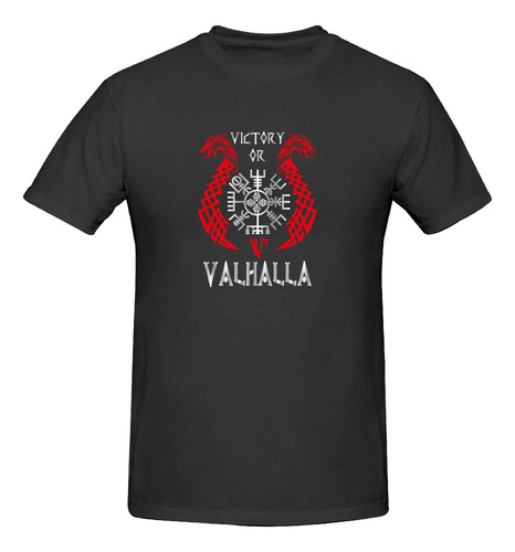 Playera Modelo Victory Or Valhalla Vikingos