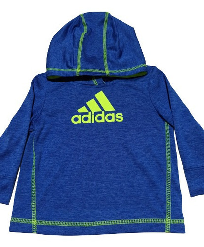 Chaqueta adidas Bebe Niño 6 Meses Azul Original Con Capucha