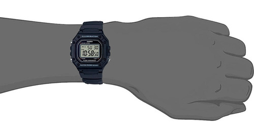 Imagen 3 de 8 de Reloj Casio Hombre W-218h Casual Deportivo Resistente 50m