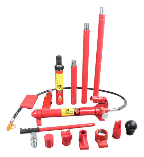 Porto Power 10toneladas Estuche Plastico 13accesorios Mikels