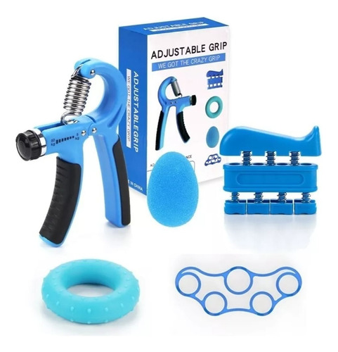 Kit Hand Grip Ejercitadores Mano Muñeca Antebrazo Graduable