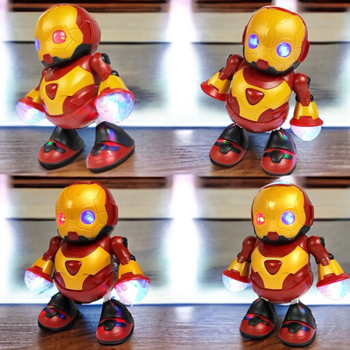 Robô Dançarino Infantil Heroi Com Som E Luzes Homem De Ferro