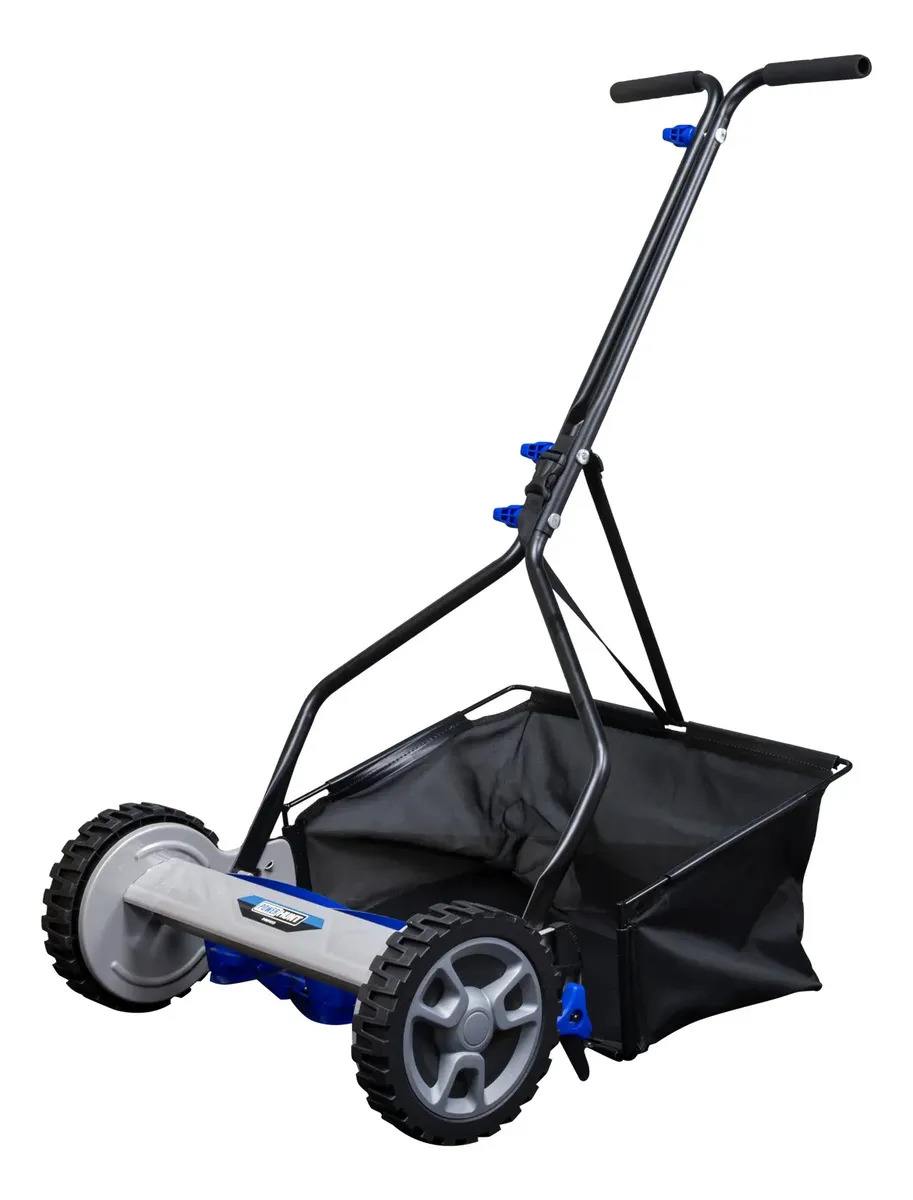 Podadora Manual 15puLG Con Bolsa Recolectora Corte Preciso Negro