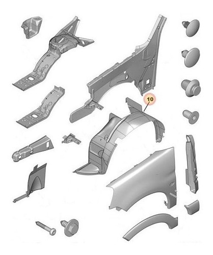 Guardaplast Delantero Derecho Citroen Berlingo 1.4