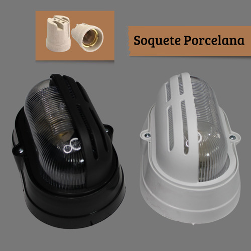 Kit 4 Luminária Arandela Tartaruga Externa Com Grade Parede