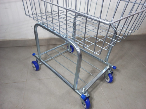 Carrinho De Compras 140 Litros Com Proteção Lateral
