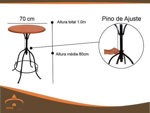 Conjunto Bistrô Pra Varanda Área Externa Mesa 4 Cadeiras