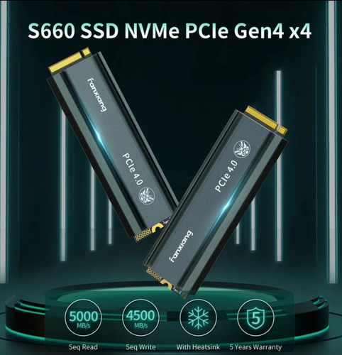 Disco Ssd 1tb Con Disipador Fanxiana S660 Notebook Ps5