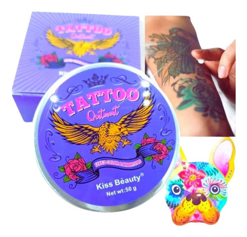  Bálsamo Para Tatuaje Revividor De Color Hidrata Humecta 50g